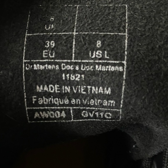 Doc Martens | 1460 Smooth Black Leather Lace-Up Boots - Picture 6 of 8